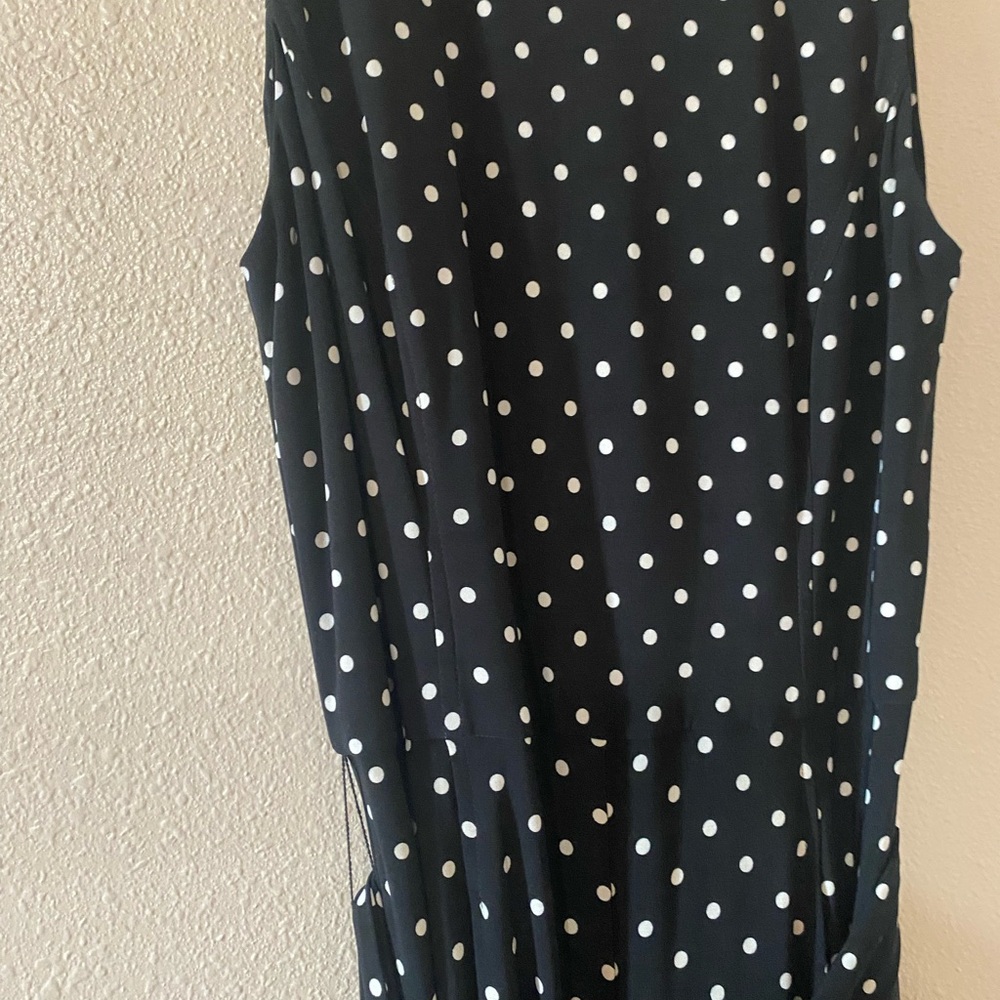 Ralph Lauren Black and White Polka Dot Jumpsuit